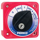 Perko Compact Medium Duty Battery Selector Switch w\/Key Lock