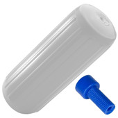 Polyform HTM-3 Hole Through Middle Fender 10.5" x 27" - White w\/Air Adapter