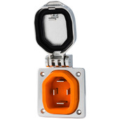 SmartPlug 50 Amp Boat  RV Inlet - Stainless Steel