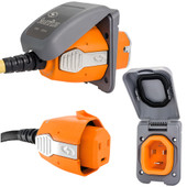 SmartPlug 30 Amp Non Metallic Gray Inlet  Plug Combo - Boat  RV