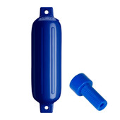 Polyform G-3 Twin Eye Fender 5.5" x 19" - Cobalt Blue w\/Air Adapter