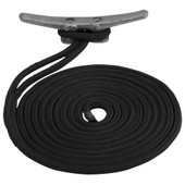 Sea-Dog Double Braided Nylon Dock Line - 1\/2" x 10 - Black