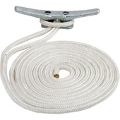 Sea-Dog Double Braided Nylon Dock Line - 5\/8" x 35 - White