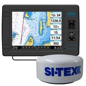 SI-TEX NavPro 1200F w\/MDS-15 WiFi 20" Hi-Res Digital Radome Radar w\/15M Cable