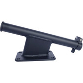 Panther 2.5" Set Back Transom Mount Bracket - Black - Powder Coat